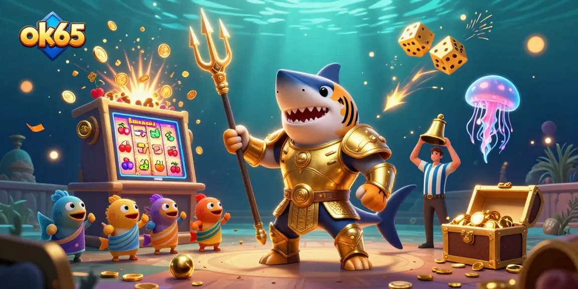Spin the ok65 slot machine for thrilling jackpots in a vibrant underwater casino.