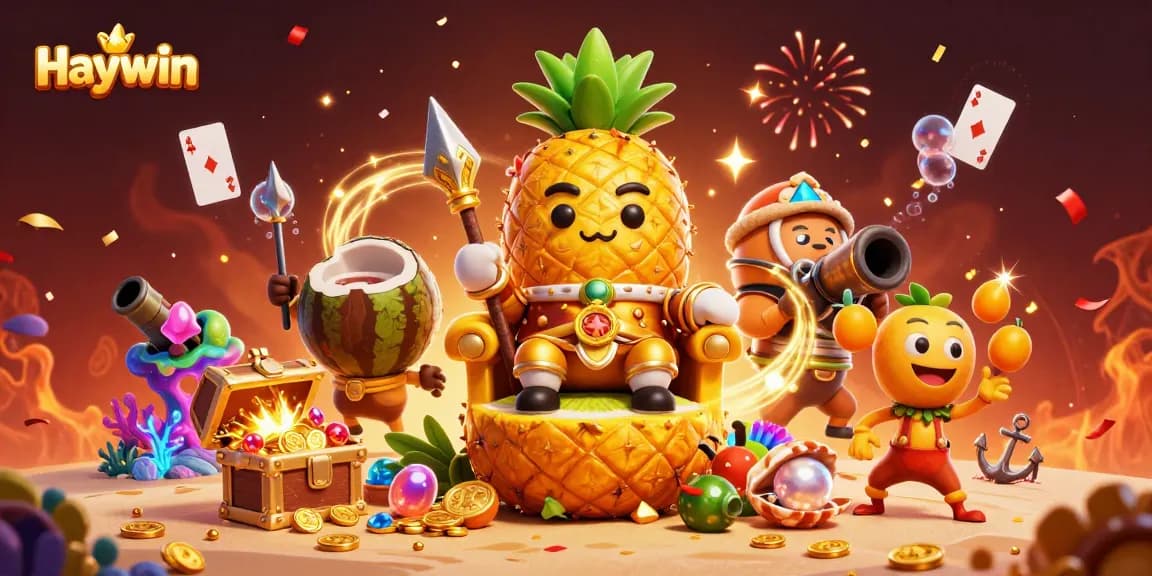 Experience the exciting world of Haywin with a dynamic casino scene featuring vibrant characters and engaging gameplay.