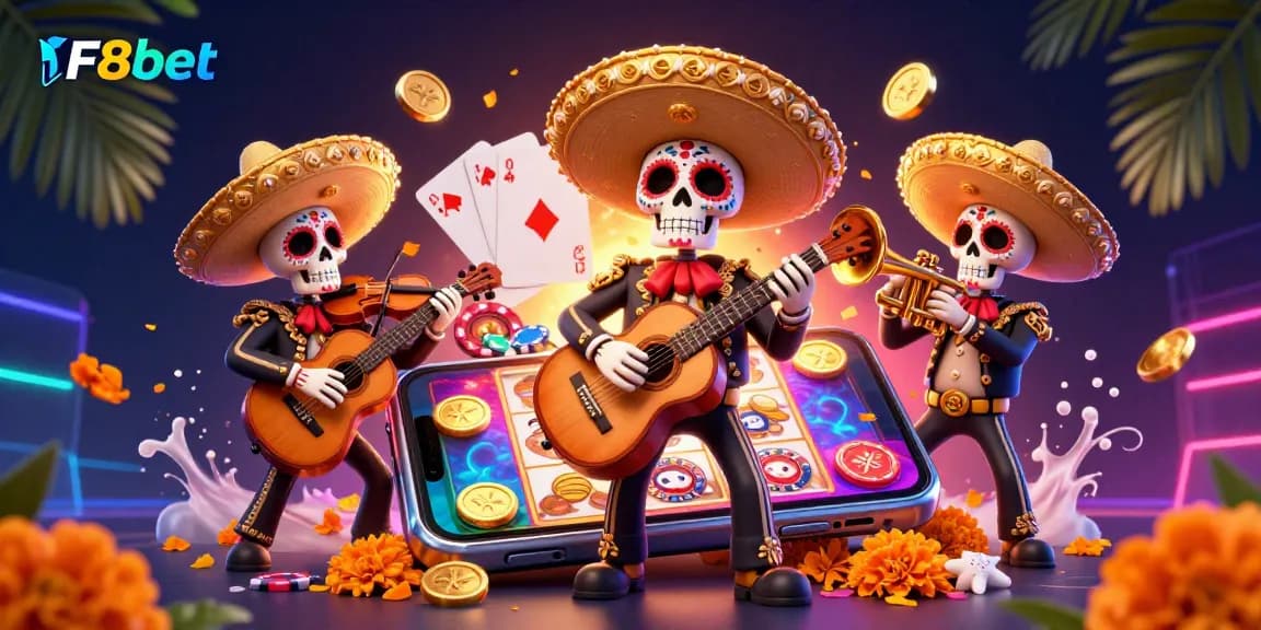 Join the vibrant mariachi band at F8bet for an exciting online gaming experience filled with colorful slot games.