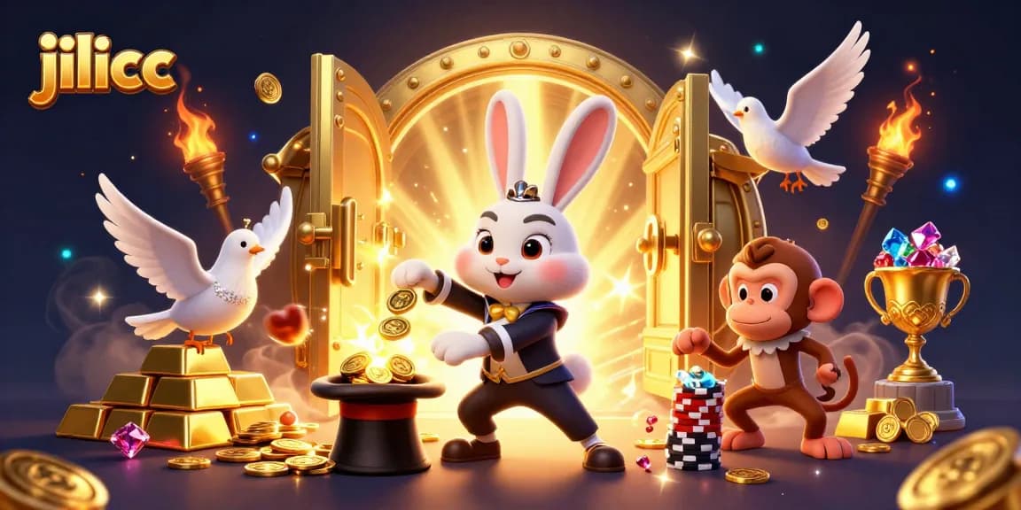 Experience thrilling action at jilicc, with magical characters amidst sparkling casino treasures.