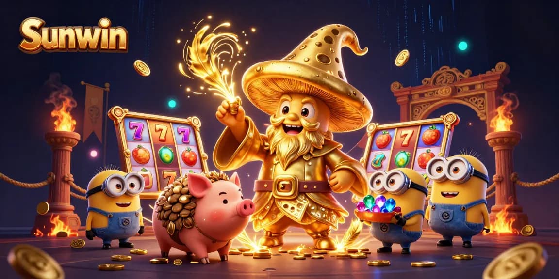 Engage with sunwin's magical slots experience featuring wizards, treasures, and vibrant gaming elements.
