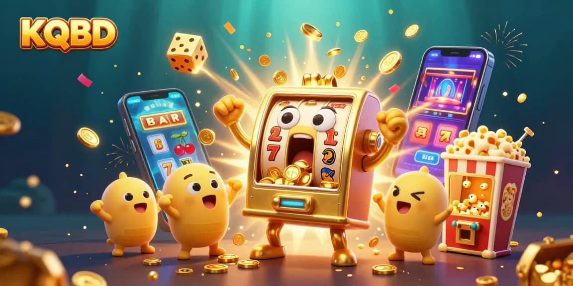 Experience exhilarating wins with KQBD, featuring dynamic slot machines celebrating jackpots amidst vibrant casino action.