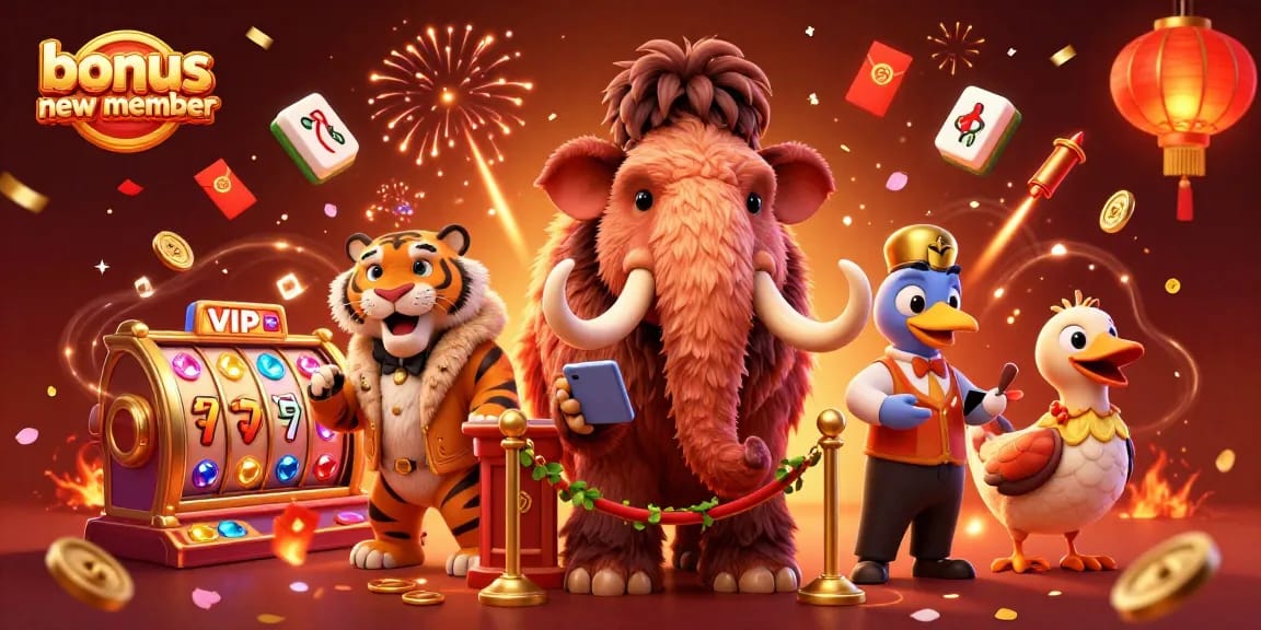 Engage with the exciting bonus new member offer while entering a vibrant casino scene.
