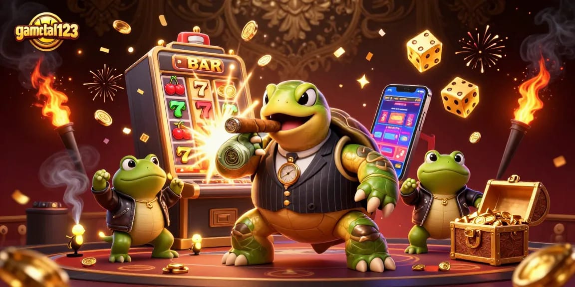 Experience thrilling gameplay at gamebai123 with a fun and engaging casino scene full of excitement.