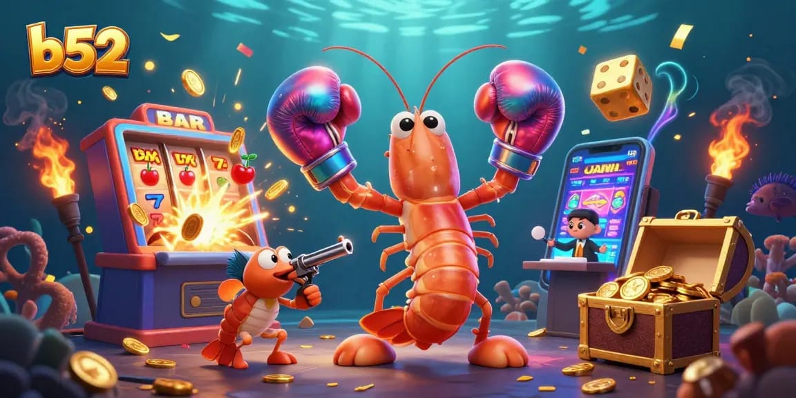 Experience exhilarating gaming at b52 with vibrant slot machines and engaging 3D characters.