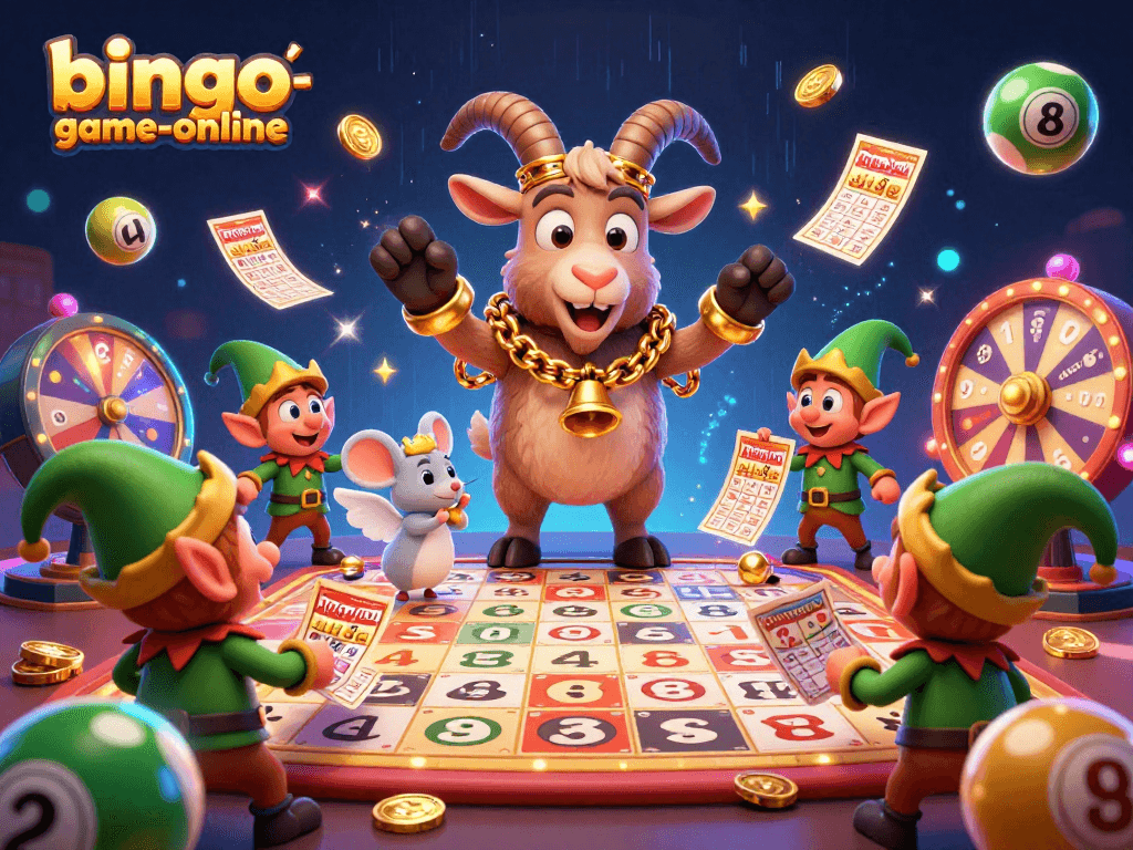 Experience thrilling moments with bingo-game-online as playful gremlins join a lively jackpot bingo game.