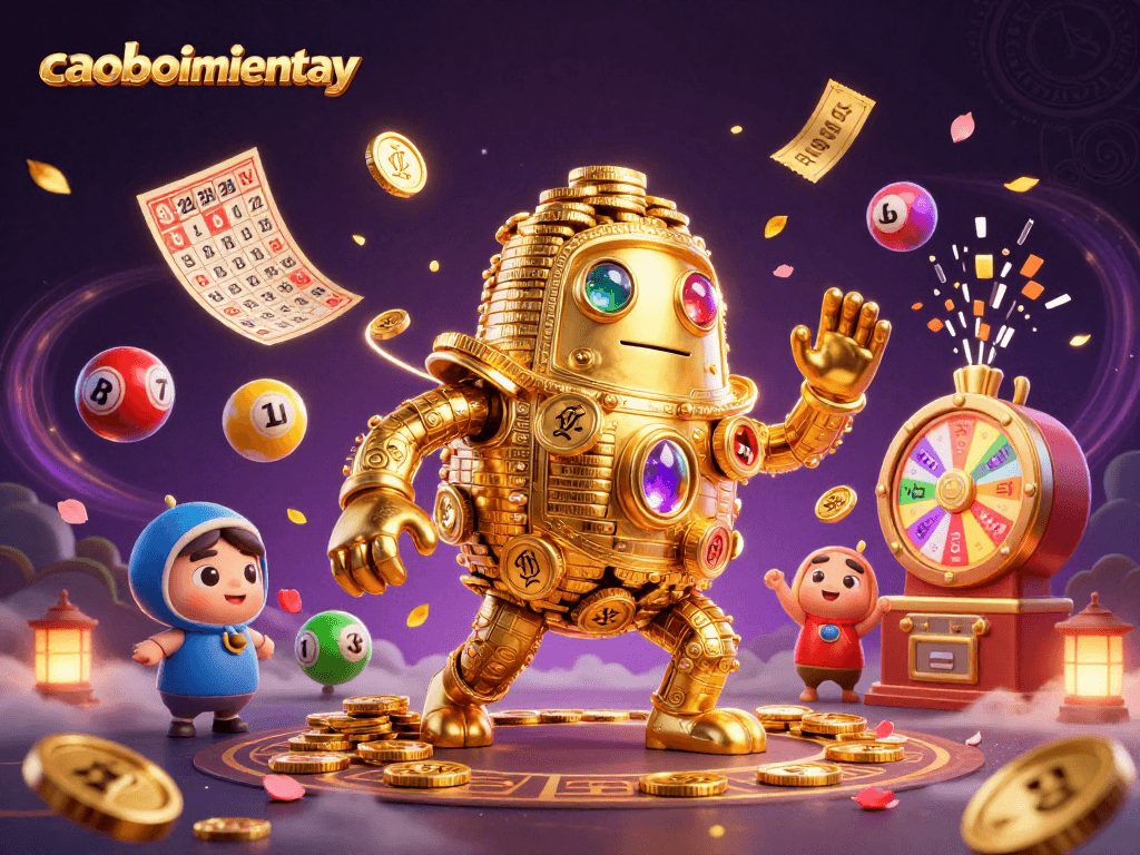 Experience the thrilling caoboimientay world, showcasing vibrant lottery elements and engaging casino action.