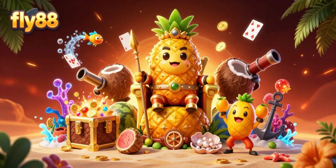 Engage in thrilling gameplay at fly88 with vibrant characters and rich casino elements.