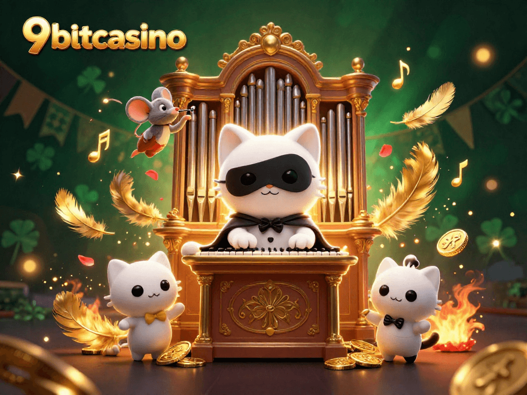 Engage in remarkable gameplay at 9betcasino featuring a whimsical casino scene.