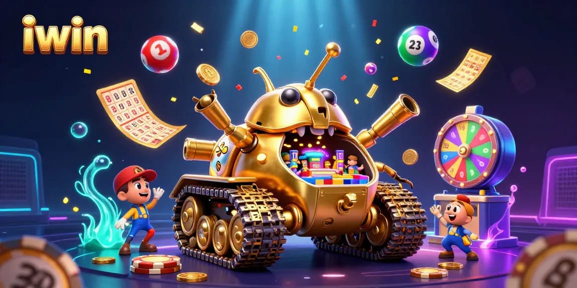 iwin reveals thrilling gameplay with a vibrant casino scene overtaken by colorful elements and excitement.