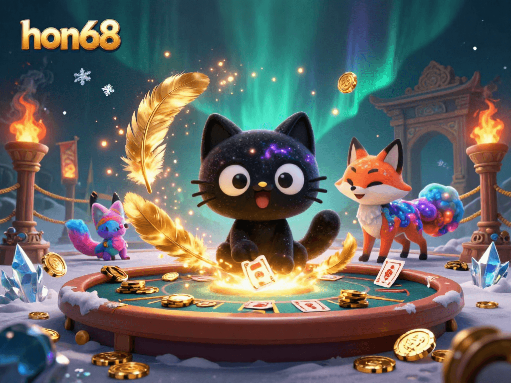 Engage with the thrilling gaming experience at hon68, featuring captivating cosmic characters and dynamic casino action.