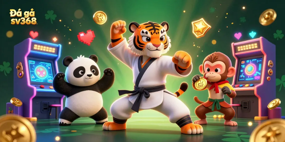 Experience the thrill of Đá gà sv368 with dynamic characters in an engaging casino setting.