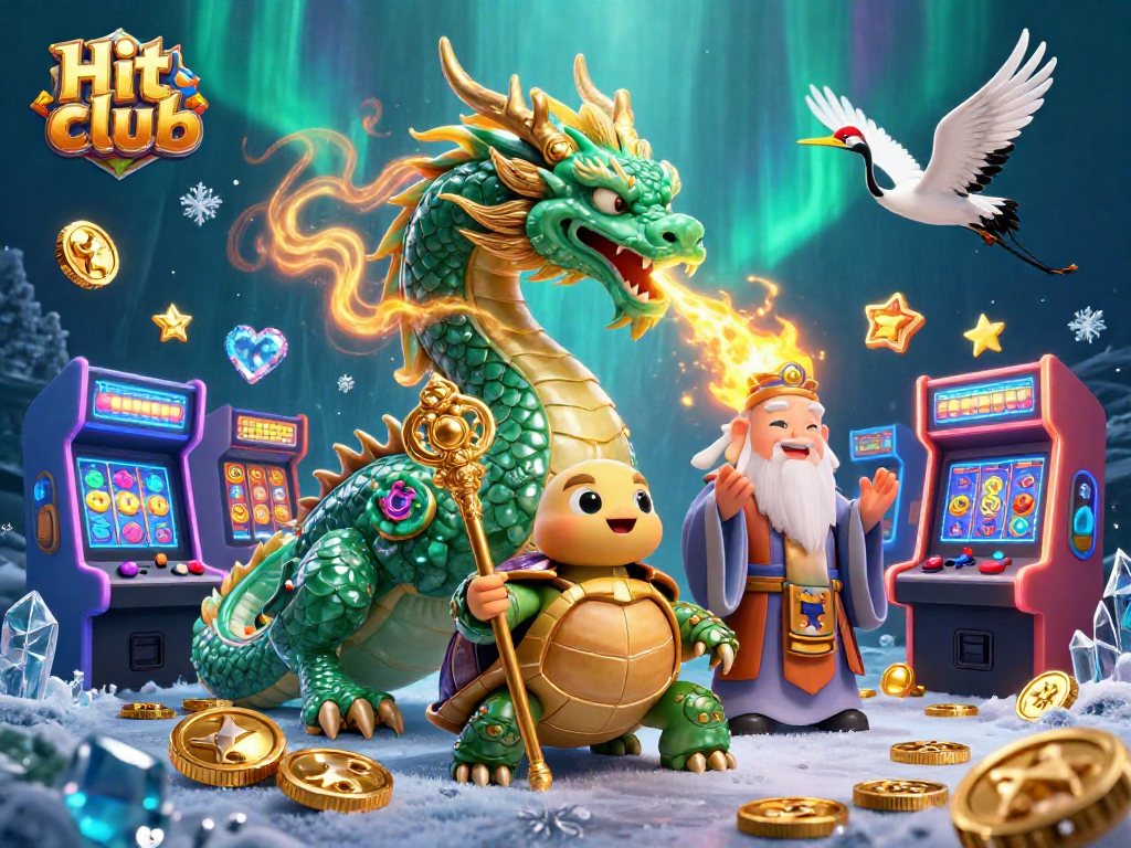 Engage in thrilling gameplay at Hit club with vibrant slot machines and magical characters.