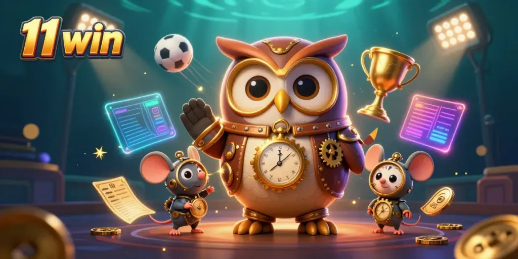 Experience the thrills of 11 win with a dynamic casino adventure featuring a time-traveler owl.