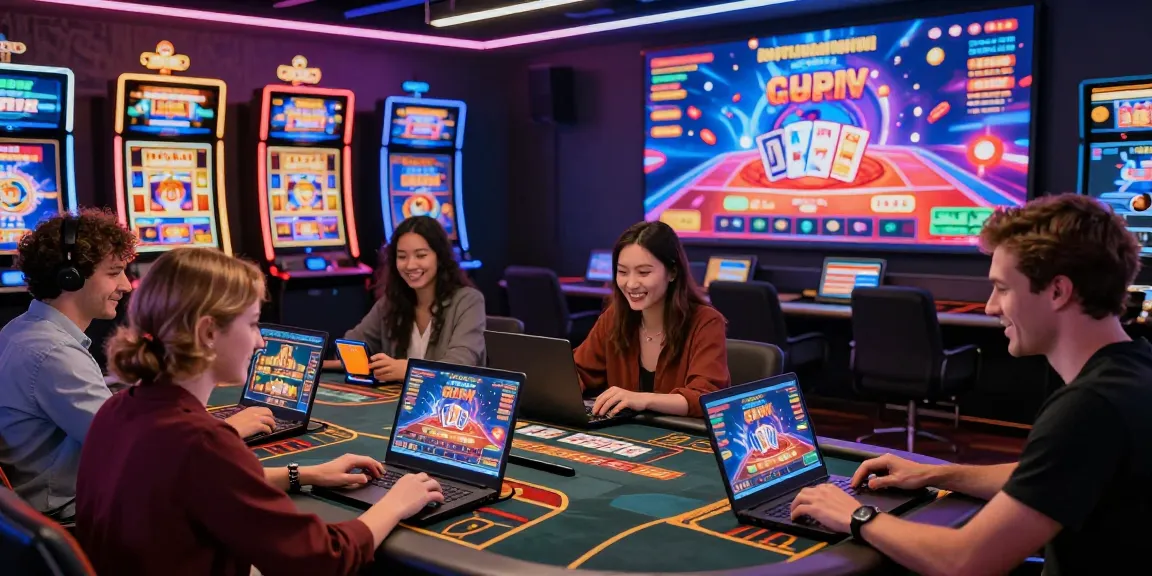 Dewavegas dynamic online casino scene highlighting diverse players enjoying live games in an exciting virtual environment.