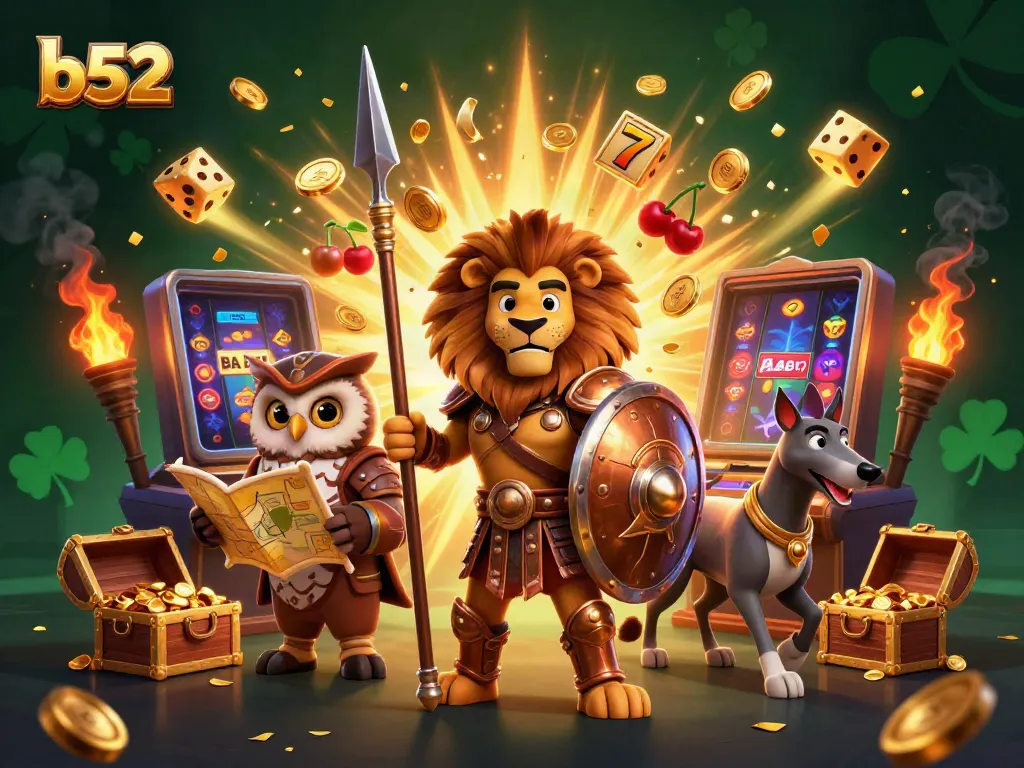 Experience the thrilling b52 jackpot explosion with dynamic gaming elements and colorful casino symbols.