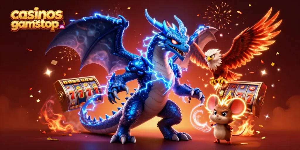 Experience the thrill of casinos not on gamstop UK with dynamic gaming characters and vibrant elements.