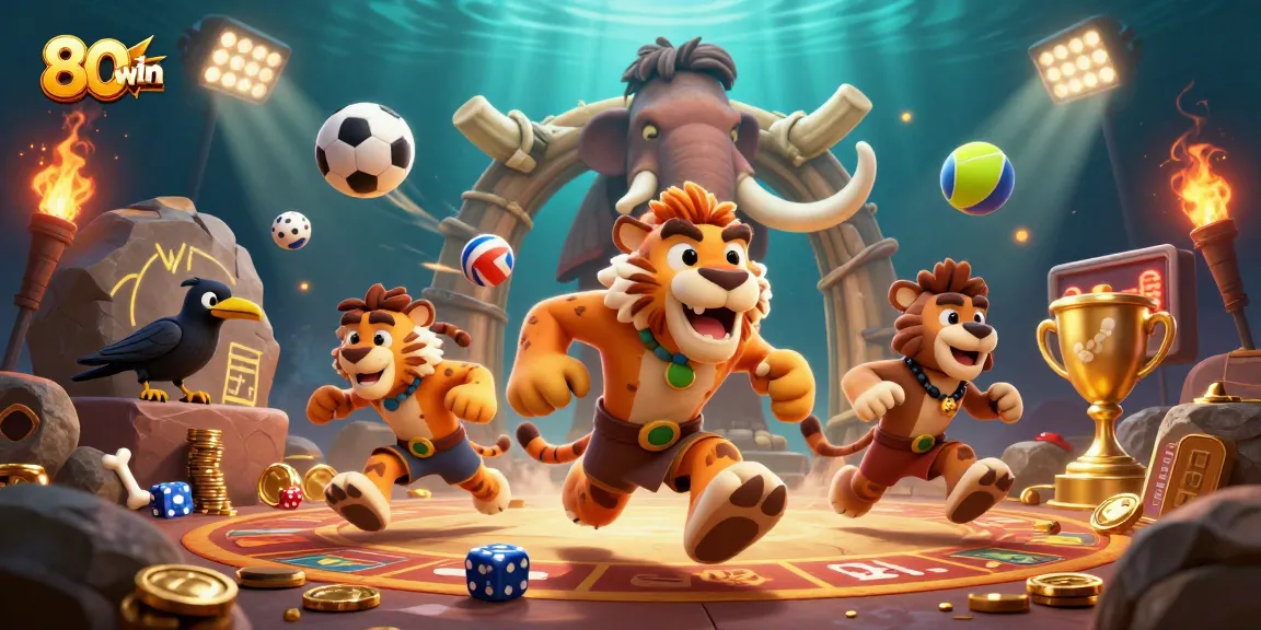 Experience the thrilling games at 80win, featuring unique characters and dynamic casino action.