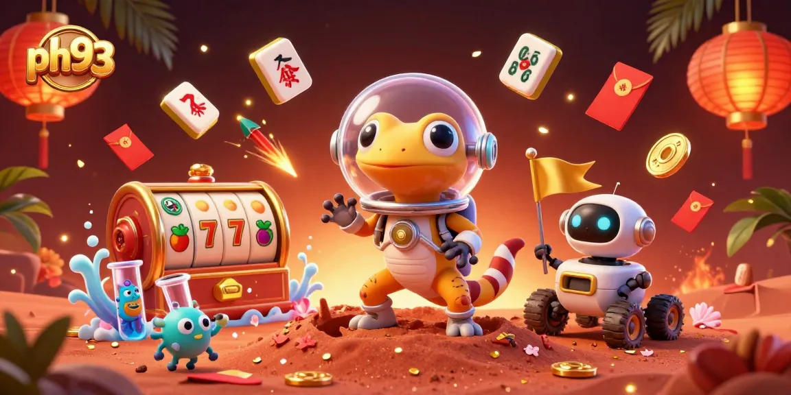 Engage with exciting ph33 online casino games as a Martian gecko discovers a buried treasure.