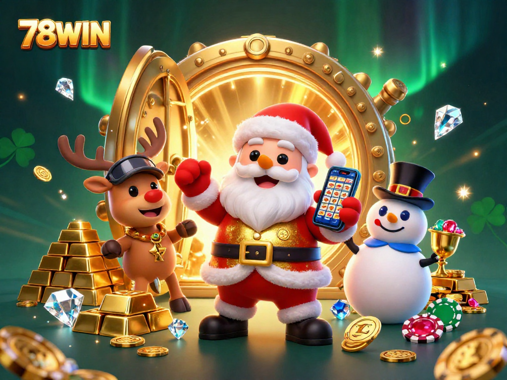 Win big with 78WIN in a festive casino scene full of riches and gaming excitement.