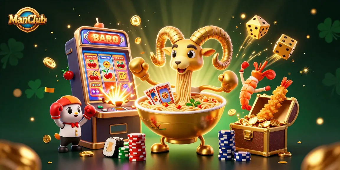 Experience the thrilling jackpot action at ManClub with fun characters and lively casino elements!