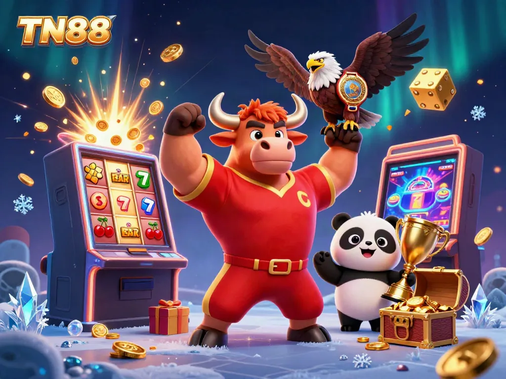 Experience thrilling jackpots with TN88 in a vibrant casino celebration.