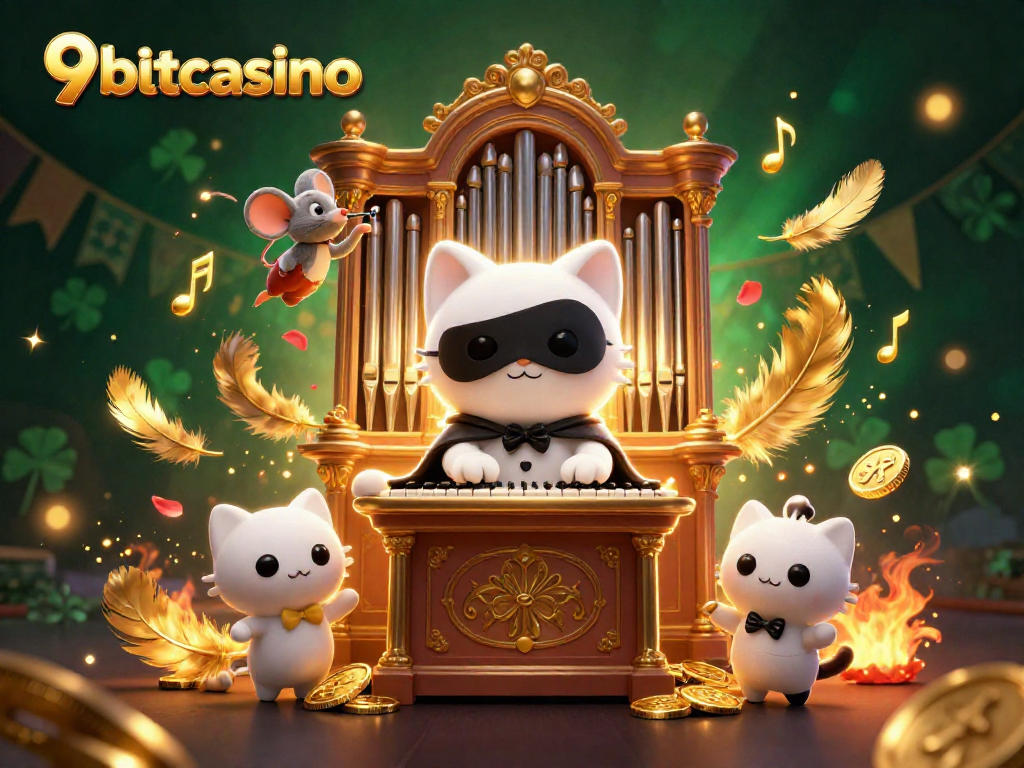 Engage in remarkable gameplay at 9betcasino featuring a whimsical casino scene.