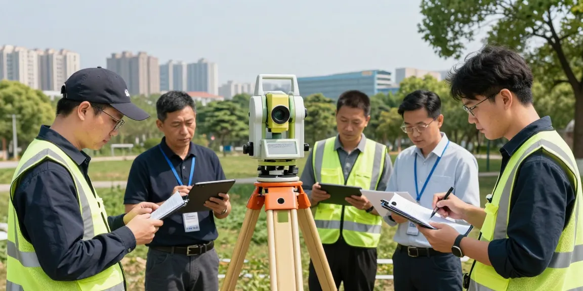 Measured Building Surveys london & Surrey & Sussex in action, showcasing professional surveyors using advanced tools in an urban landscape.