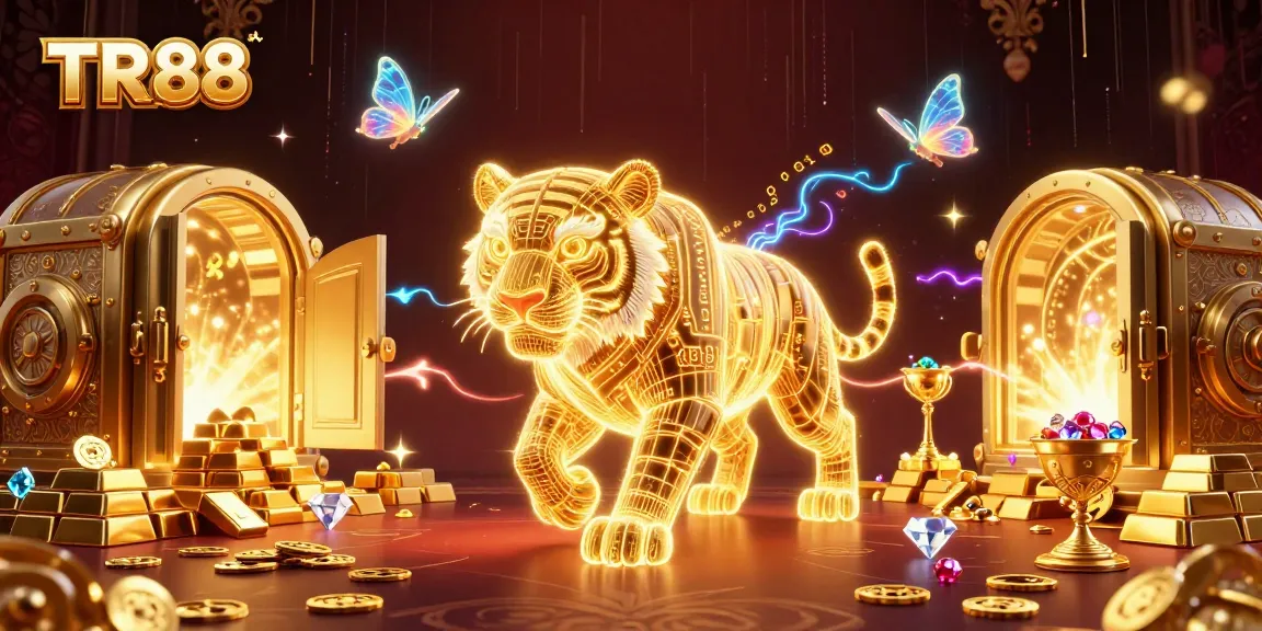 Experience the exhilarating TR88 casino adventure with golden treasures and neon energy.