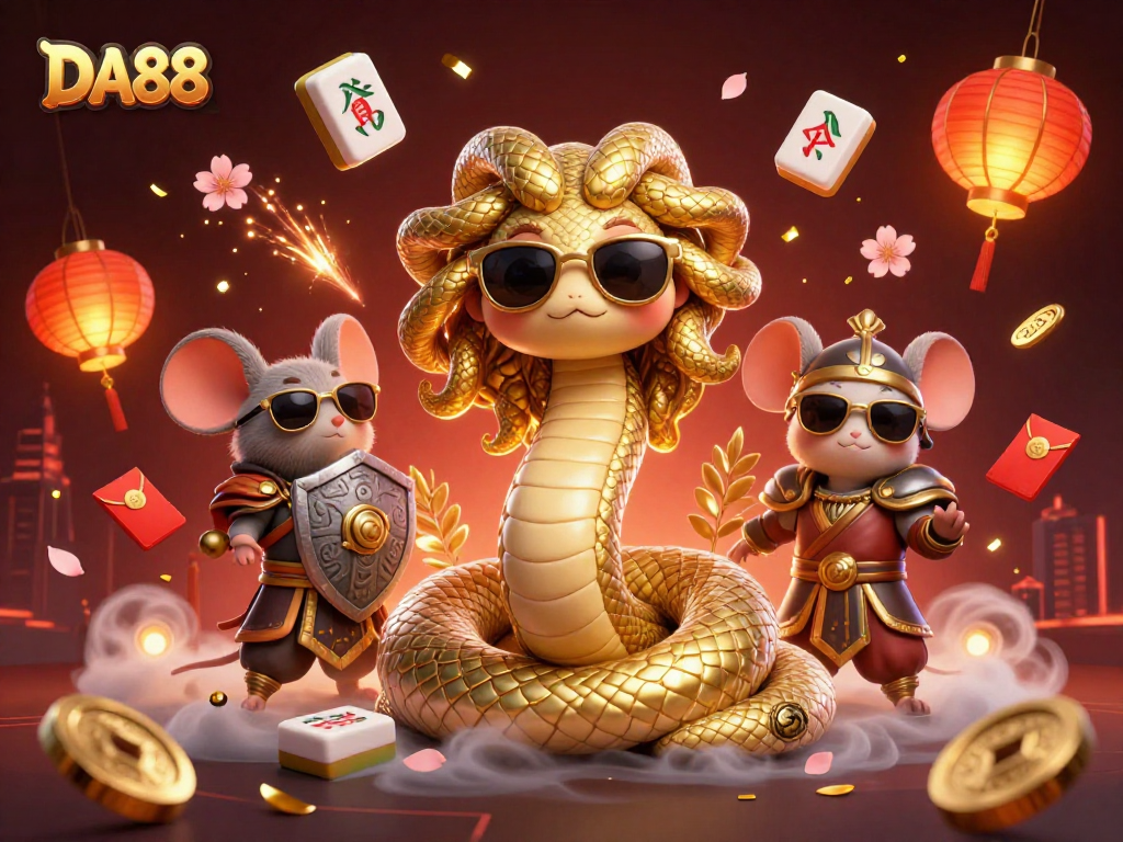 Spin in excitement at DA88 with immersive 3D casino elements and vivid characters.