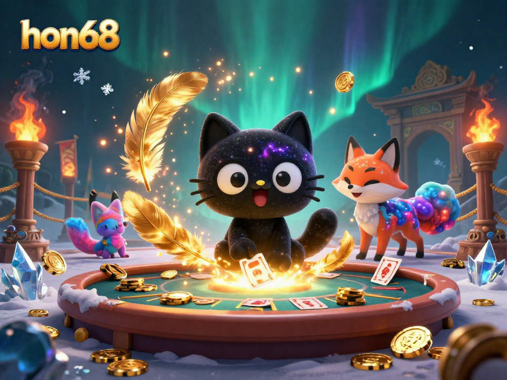 Engage with the thrilling gaming experience at hon68, featuring captivating cosmic characters and dynamic casino action.