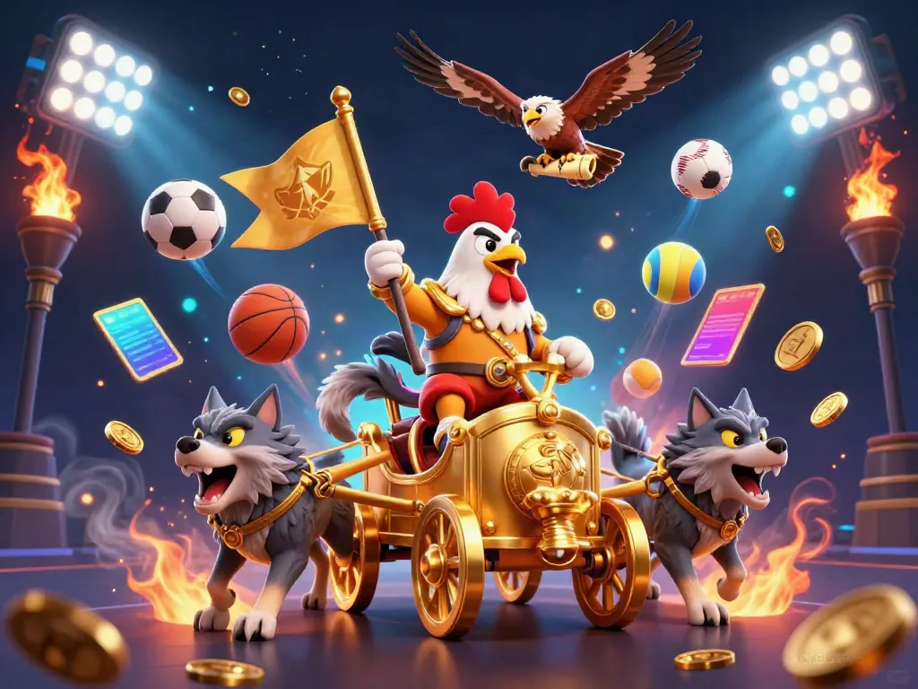Experience the thrill of hit club gaming with dynamic sports elements and an epic illustration.