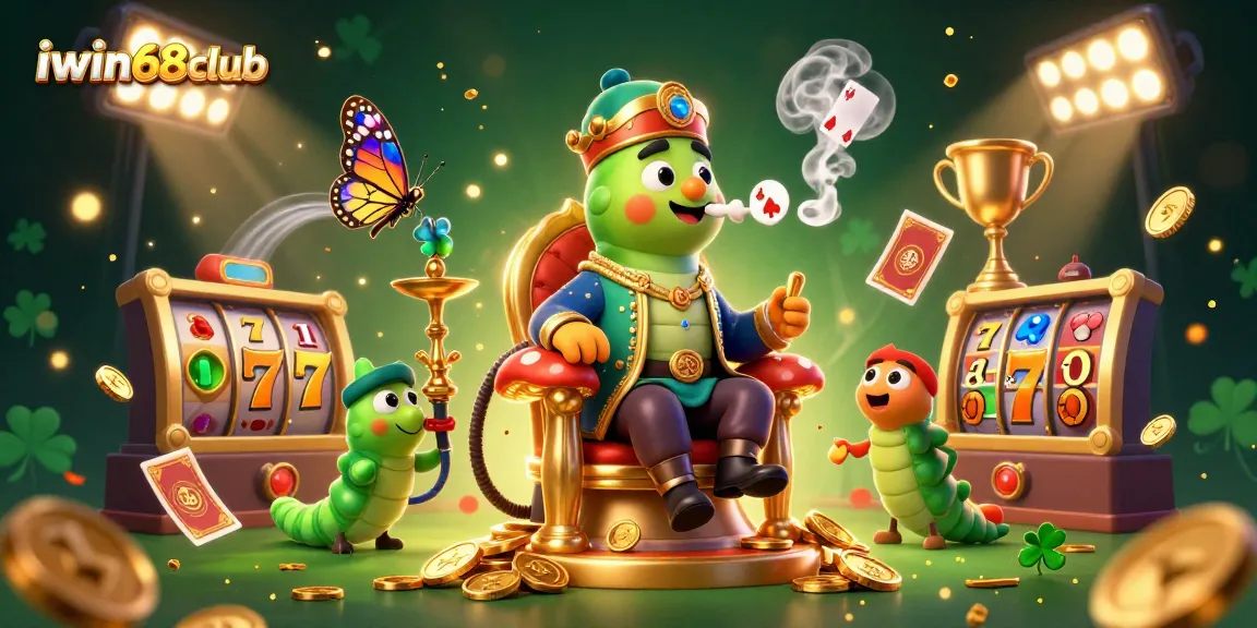 Win big at iwin68club with exhilarating slot games featuring dynamic, colorful reels and shimmering coins.