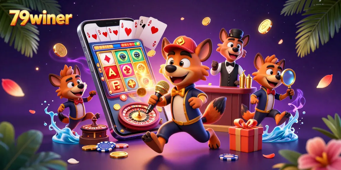 Experience exciting wins at 79winer's vibrant casino club with hilarious hyena entertainers.