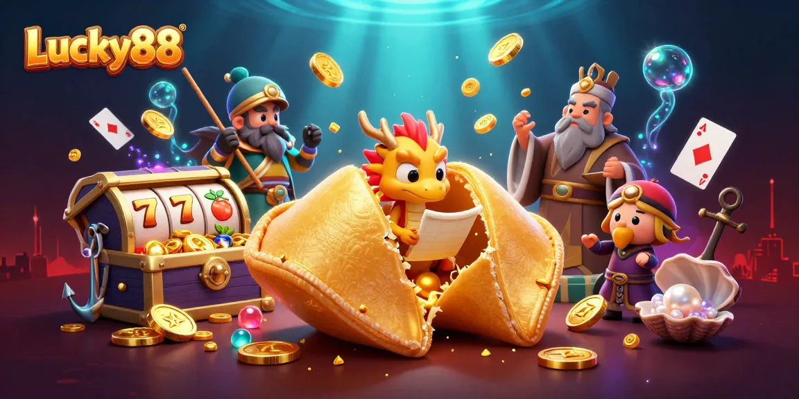 Spin and win in Lucky88, featuring vibrant characters and dynamic slot elements.