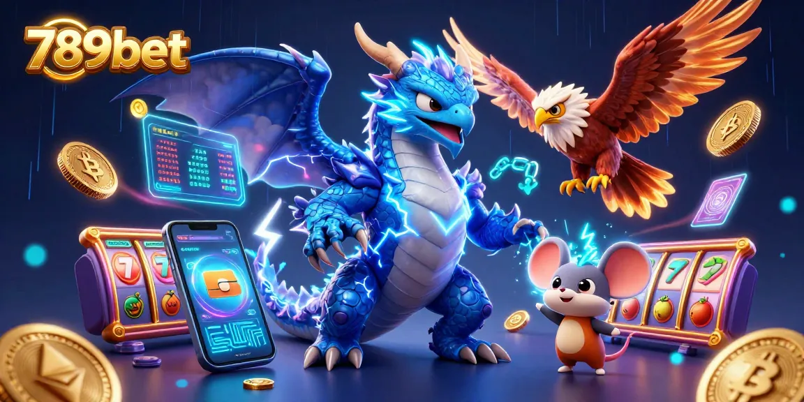 Join the thrilling adventure at 789bet with an electrifying dragon and dynamic gaming elements.