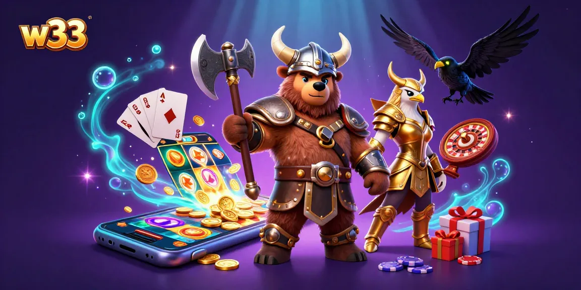Immerse yourself in the vibrant world of w33 casino gaming with dynamic characters and exciting game elements.